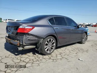 2014 Honda Accord Sedan Sport with VIN 1HGCR2F51EA178956, listed as a Copart auction lot 53116995 with 106,687 mi miles and Salvage Title. Bid and sale history available at carsss.com. Image 3.