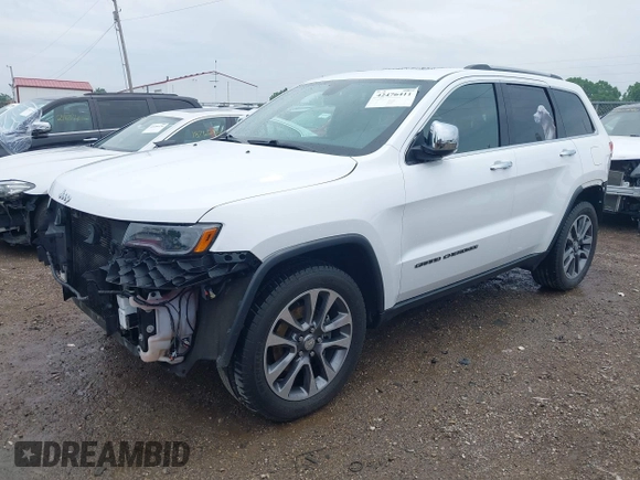 2018 Jeep Grand Cherokee Limited with VIN 1C4RJFBG8JC417240, listed as a IAAI auction lot 42476411 with 77,080 mi miles and . Bid and sale history available at DreamBid. Image 2.