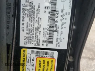 2018 Ford Fusion SE with VIN 3FA6P0HD4JR259241, listed as a Copart auction lot 51536565 with 84,877 mi miles and Salvage Title. Bid and sale history available at DreamBid. Image 12.