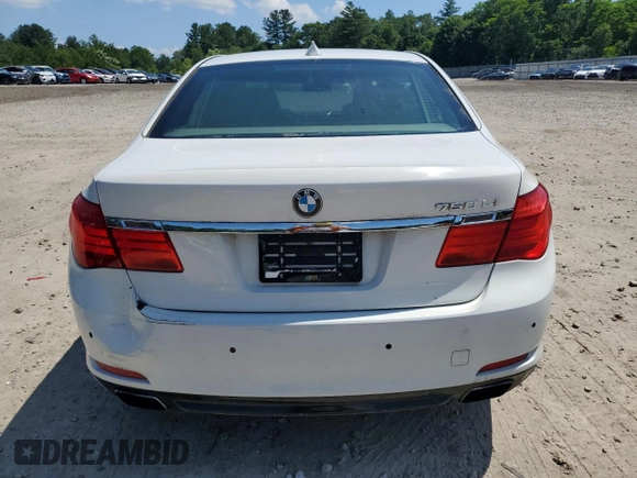 2011 BMW 7 Series 750Li with VIN WBAKB8C51BCY64594, listed as a Copart auction lot 61916875 with 105,499 mi miles and Clean title. Bid and sale history available at DreamBid. Image 6.