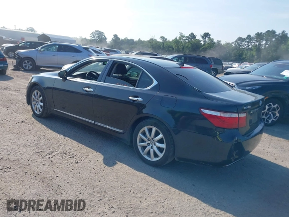 2007 Lexus LS 460 with VIN JTHBL46F975051429, listed as a IAAI auction lot 42609494 with 229,424 mi miles and . Bid and sale history available at DreamBid. Image 3.