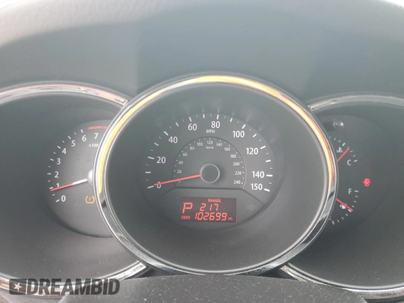 2012 Kia Sorento LX with VIN 5XYKT3A19CG219658, listed as a Copart auction lot 54078185 with 102,699 mi miles and Salvage Title. Bid and sale history available at DreamBid. Image 9.