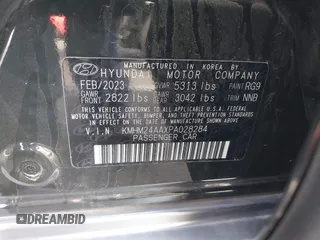 2023 Hyundai IONIQ 6 SE with VIN KMHM24AAXPA028284, listed as a IAAI auction lot 41468996 with 1 mi miles. Bid and sale history available at carsss.com. Image 9.
