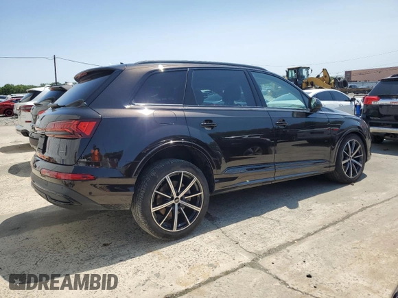 2023 Audi Q7 Premium Plus with VIN WA1LXBF71PD030355, listed as a Copart auction lot 58816255 with 39,353 mi miles and Salvage title. Bid and sale history available at DreamBid. Image 3.