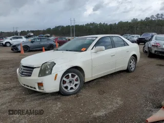 2003 Cadillac CTS with VIN 1G6DM57N330154584, listed as a Copart auction lot 43579005 with 0 mi miles and Salvage Title. Bid and sale history available at carsss.com. Image 1.