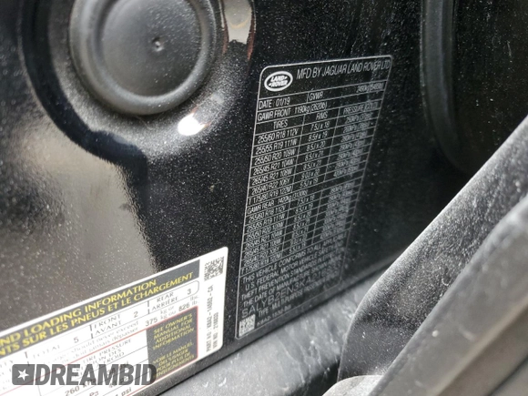 2019 Land Rover Range Rover Velar S with VIN SALYB2EN3KA216833, listed as a Copart auction lot 60555075 with 35,144 mi miles and Salvage title. Bid and sale history available at DreamBid. Image 13.