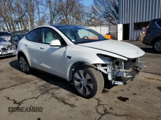 2023 Tesla Model Y Long Range with VIN 7SAYGDEE5PF831826, listed as a Copart auction lot 43752525 with 22,337 mi miles and Salvage Title. Bid and sale history available at DreamBid. Image 4.
