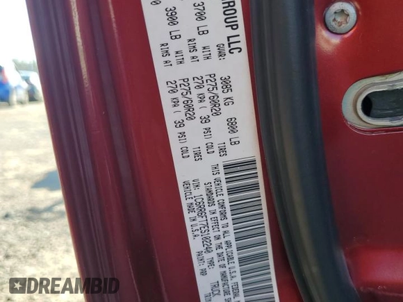 2014 Ram 1500 Express with VIN 1C6RR6FT7ES102240, listed as a Copart auction lot 74353394 with 123,157 mi miles and Salvage title. Bid and sale history available at DreamBid. Image 12.