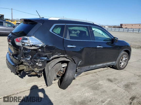 2015 Nissan Rogue SL with VIN 5N1AT2MV4FC762408, listed as a Copart auction lot 51258745 with Not Provided miles and Salvage Title. Bid and sale history available at carsss.com. Image 3.