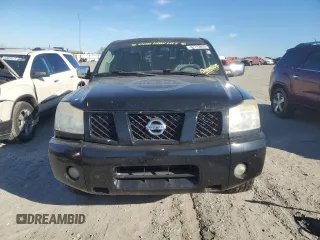 2005 Nissan Titan LE with VIN 1N6AA07B15N555054, listed as a Copart auction lot 42713855 with 213,169 mi miles and Salvage Title. Bid and sale history available at carsss.com. Image 5.