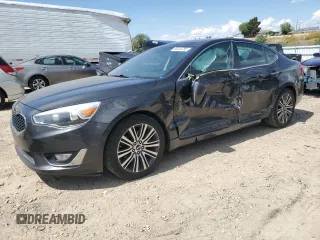 2014 Kia Cadenza Premium z VIN KNALN4D72E5127028, wystawiony jako Copart lot #58416785 z przebiegiem 115 237 mil mil oraz Szkoda całkowita • Salvage title. Historia ofert i sprzedaży dostępna na DreamBid. Obrazek 1.