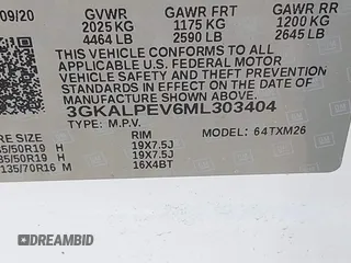 2021 GMC Terrain SLT with VIN 3GKALPEV6ML303404, listed as a IAAI auction lot 42105002 with 40,564 mi miles and . Bid and sale history available at DreamBid. Image 9.