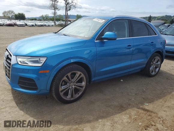 2016 Audi Q3 Premium Plus with VIN WA1EFCFS5GR016757, listed as a Copart auction lot 51844075 with 32,565 mi miles and Salvage Title. Bid and sale history available at carsss.com. Image 1.