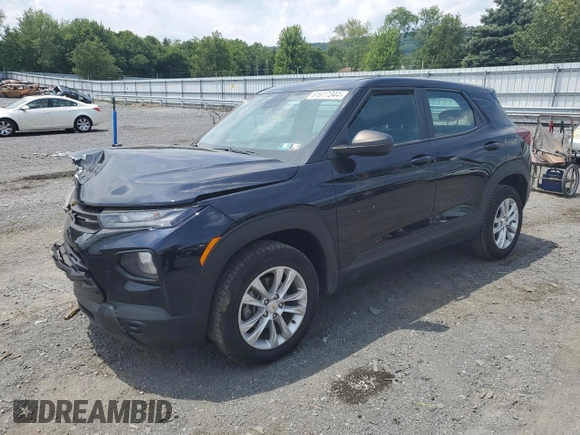 2021 Chevrolet TrailBlazer LS with VIN KL79MNSL6MB109845, listed as a Copart auction lot 61617344 with 58,750 mi miles and Salvage Title. Bid and sale history available at DreamBid. Image 1.