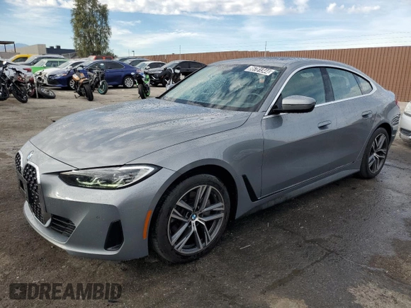 2024 BMW 4 Series 430i with VIN WBA63AV02RFS57460, listed as a Copart auction lot 86781344 with 24,286 mi miles and Clean Title. Bid and sale history available at carsss.com. Image 1.