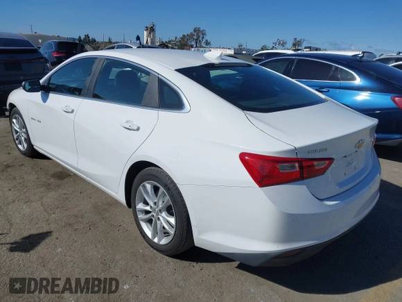 2017 Chevrolet Malibu LT with VIN 1G1ZE5ST5HF170174, listed as a IAAI auction lot 41933671 with 107,179 mi miles and . Bid and sale history available at carsss.com. Image 3.