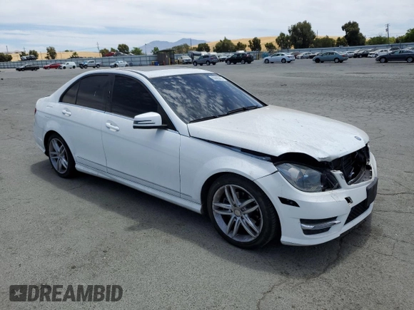 2013 Mercedes-Benz C 250 Sport with VIN WDDGF4HB6DR242731, listed as a Copart auction lot 63685885 with 95,789 mi miles and Salvage title. Bid and sale history available at DreamBid. Image 4.