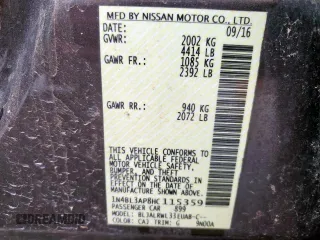 2017 Nissan Altima SR with VIN 1N4BL3AP8HC115359, listed as a Copart auction lot 55838005 with 74,513 mi miles and Clean title. Bid and sale history available at DreamBid. Image 12.