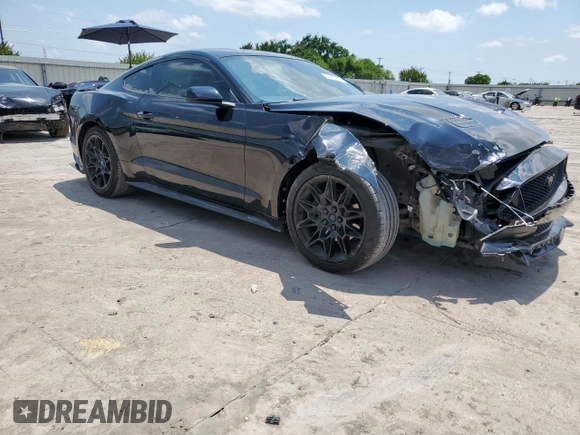 2018 Ford Mustang EcoBoost with VIN 1FA6P8TH1J5181481, listed as a Copart auction lot 59443525 with 67,617 mi miles and Salvage title. Bid and sale history available at DreamBid. Image 4.