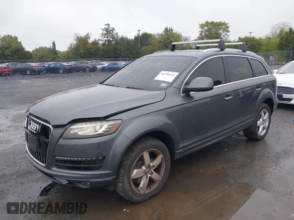 2013 Audi Q7 Premium Plus with VIN WA1LMAFE7DD004081, listed as a IAAI auction lot 40398134 with 143,475 mi miles and . Bid and sale history available at DreamBid. Image 2.