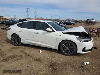 2023 Acura Integra w/A-Spec Package with VIN 19UDE4H3XPA024465, listed as a Copart auction lot 50363775 with 0 mi miles and Salvage Title. Bid and sale history available at carsss.com. Image 4.