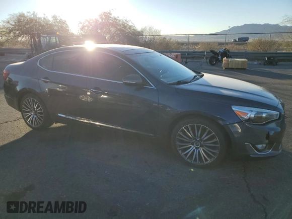 2014 Kia Cadenza Premium with VIN KNALN4D7XE5125222, listed as a Copart auction lot 79899274 with 67,536 mi miles and Salvage Title. Bid and sale history available at carsss.com. Image 4.