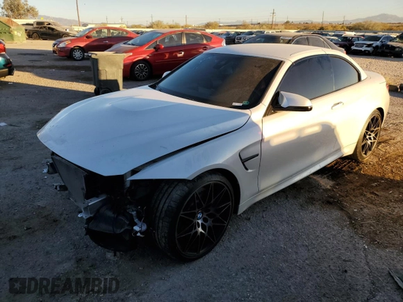 2018 BMW M4 with VIN WBS4Z9C59JEA24106, listed as a Copart auction lot 86923274 with 24,235 mi miles and Salvage title. Bid and sale history available at DreamBid. Image 1.