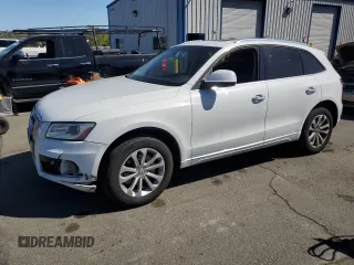2015 Audi Q5 Premium Plus with VIN WA1LFAFP5FA020120, listed as a Copart auction lot 57253915 with 140,505 mi miles and Salvage title. Bid and sale history available at DreamBid. Image 1.