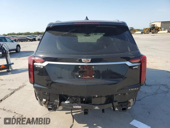 2024 Cadillac XT6 FWD Premium Luxury with VIN 1GYKPCRS7RZ710803, listed as a Copart auction lot 75160764 with 10,409 mi miles and Salvage Title. Bid and sale history available at carsss.com. Image 6.