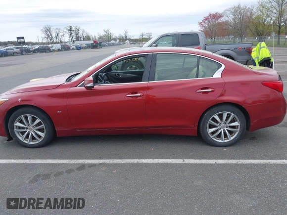 2014 Infiniti Q50 Sport with VIN JN1BV7AR1EM701939, listed as a IAAI auction lot 42051058 with 142,258 mi miles and . Bid and sale history available at DreamBid. Image 6.