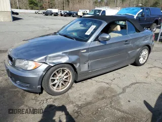 2011 BMW 1 Series 128i with VIN WBAUN1C58BVH83316, listed as a Copart auction lot 52427935 with 89,781 mi miles and Salvage title. Bid and sale history available at DreamBid. Image 1.