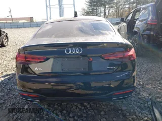 2022 Audi A5 Sportback Premium Plus with VIN WAUCBCF57NA010695, listed as a Copart auction lot 75542543 with 0 mi miles. Bid and sale history available at carsss.com. Image 6.