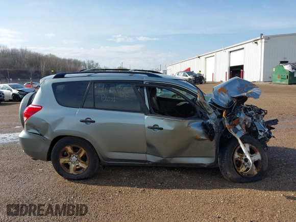 2008 Toyota RAV4 with VIN JTMBD33VX86057109, listed as a IAAI auction lot 41906587 with 1 mi miles. Bid and sale history available at carsss.com. Image 12.
