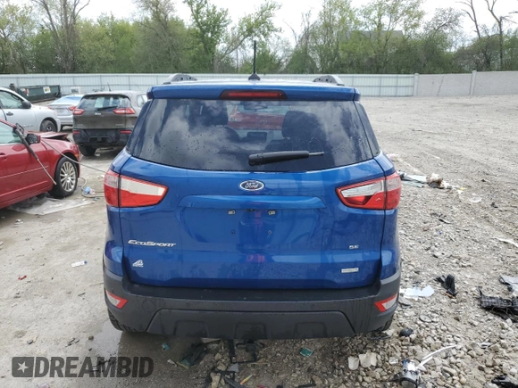 2019 Ford EcoSport SE с VIN MAJ3S2GE7KC266692, выставлен на аукционе Copart как лот 56165635 с пробегом 88 371 миль миль и На запчасти • Non repairable. История ставок и продаж доступна на DreamBid. Изображение 6.