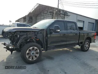 2024 Ford Super Duty F-250 SRW XL with VIN 1FT8W2BTXRED69906, listed as a Copart auction lot 47648225 with 7,381 mi miles and Salvage Title. Bid and sale history available at carsss.com. Image 1.