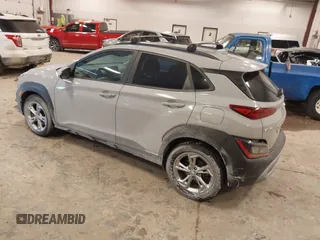 2022 Hyundai Kona SEL with VIN KM8K3CAB4NU911476, listed as a IAAI auction lot 41497070 with 49,500 mi miles. Bid and sale history available at carsss.com. Image 3.