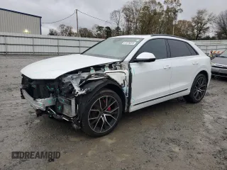 2021 Audi Q8 Prestige with VIN WA1FVAF16MD032462, listed as a Copart auction lot 81675224 with 38,472 mi miles and Salvage title. Bid and sale history available at DreamBid. Image 1.