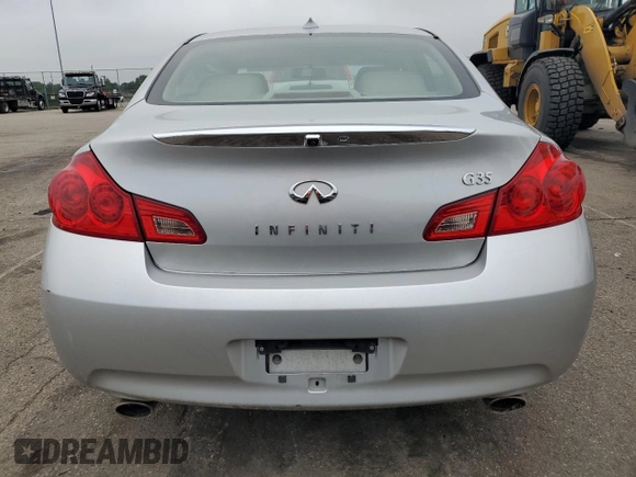 2008 Infiniti G35 Journey with VIN JNKBV61E68M206529, listed as a Copart auction lot 61417315 with 83,186 mi miles and Salvage title. Bid and sale history available at DreamBid. Image 6.
