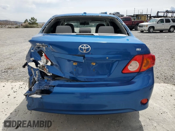 2009 Toyota Corolla with VIN JTDBL40E999033574, listed as a Copart auction lot 53380875 with 42,505 mi miles and Salvage Title. Bid and sale history available at carsss.com. Image 6.