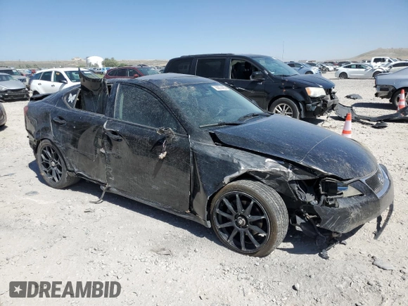 2006 Lexus IS 250 with VIN JTHBK262565008581, listed as a Copart auction lot 60874485 with Not provided miles and Salvage title. Bid and sale history available at DreamBid. Image 4.