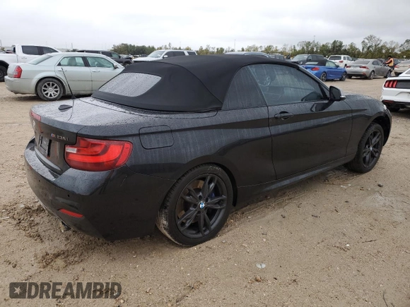 2016 BMW 2 Series M235i with VIN WBA1M1C50GV393966, listed as a Copart auction lot 83044244 with 115,686 mi miles and Salvage Title. Bid and sale history available at carsss.com. Image 3.