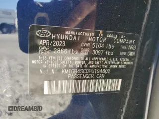 2023 Genesis G80 2.5T z VIN KMTGB4SC0PU194802, wystawiony jako Copart lot #76309874 z przebiegiem Nie podano mil oraz Nie do naprawy • Non repairable. Historia ofert i sprzedaży dostępna na DreamBid. Obrazek 13.