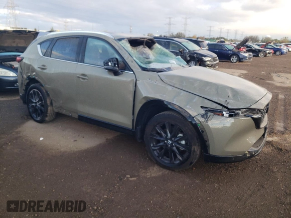 2024 Mazda CX-5 2.5 Carbon Turbo with VIN JM3KFBAY7R0358093, listed as a Copart auction lot 75492214 with 14,624 mi miles and Salvage Title. Bid and sale history available at carsss.com. Image 4.