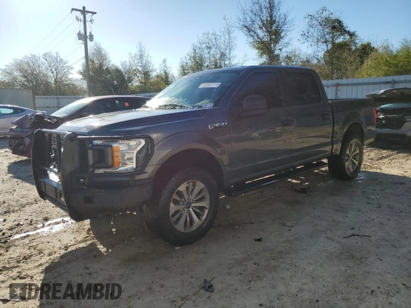 2018 Ford F-150 XL with VIN 1FTEW1E54JKF87680, listed as a Copart auction lot 49551715 with 144,495 mi miles and Non Repairable. Bid and sale history available at carsss.com. Image 1.