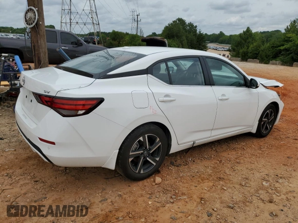 2024 Nissan Sentra SV with VIN 3N1AB8CV0RY294574, listed as a Copart auction lot 59872825 with 18,662 mi miles and Salvage title. Bid and sale history available at DreamBid. Image 3.