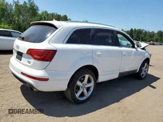 2012 Audi Q7 with VIN WA1AGCFE9CD001532, listed as a Copart auction lot 60097715 with Not provided miles and Salvage title. Bid and sale history available at DreamBid. Image 3.