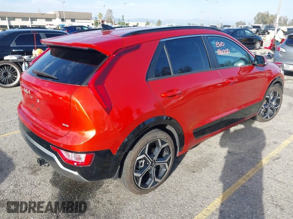 2023 Kia Niro EX with VIN KNDCR3LE3P5093816, listed as a IAAI auction lot 41666023 with 31,874 mi miles. Bid and sale history available at carsss.com. Image 4.