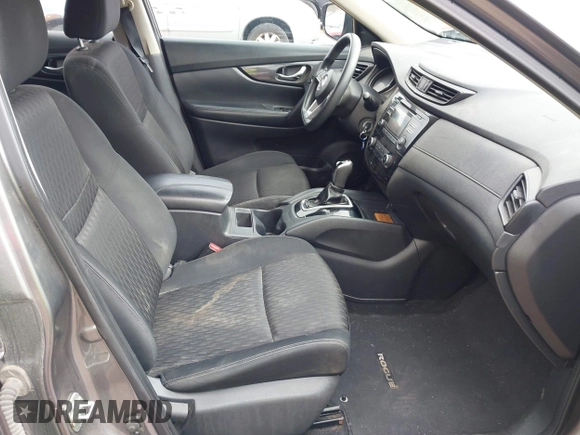 2017 Nissan Rogue SV with VIN KNMAT2MV4HP598576, listed as a IAAI auction lot 42061966 with 125,171 mi miles. Bid and sale history available at carsss.com. Image 5.