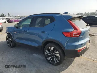 2024 Volvo XC40 Plus Dark Theme with VIN YV4L12UL9R2257599, listed as a Copart auction lot 41537295 with 10,323 mi miles and Salvage title. Bid and sale history available at DreamBid. Image 2.