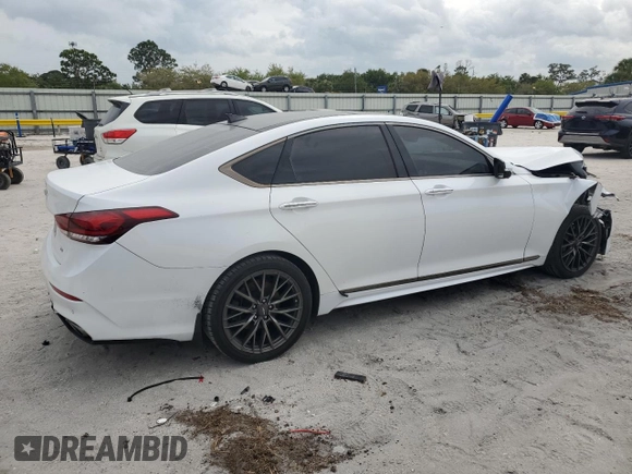 2019 Genesis G80 3.8L с VIN KMHGN4JE9KU288786, выставлен на аукционе Copart как лот 47578115 с пробегом 53 107 миль миль и На запчасти • Non repairable. История ставок и продаж доступна на DreamBid. Изображение 3.